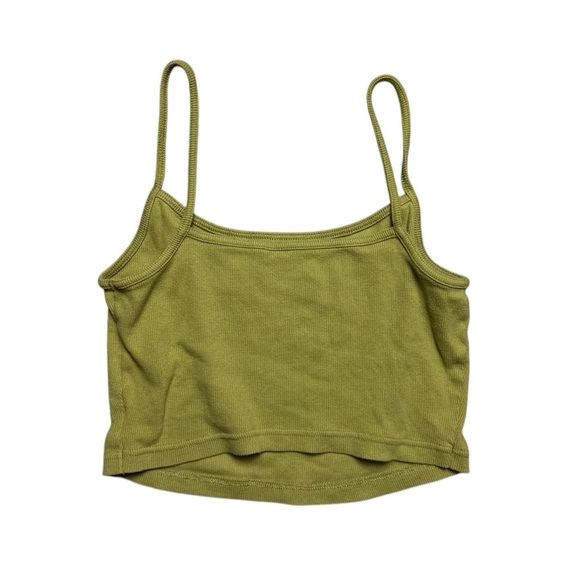 Playboy Green Crop Top Spaghetti Strap Size Large - Picture 3 of 4